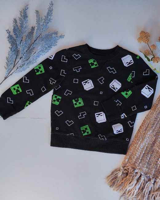 Poleron Minecraft Talla 5 años