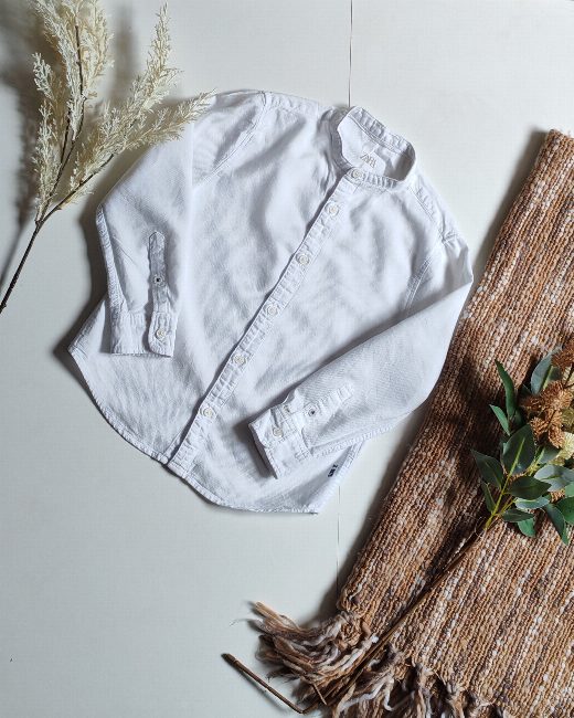 Camisa ZARA lino talla 6