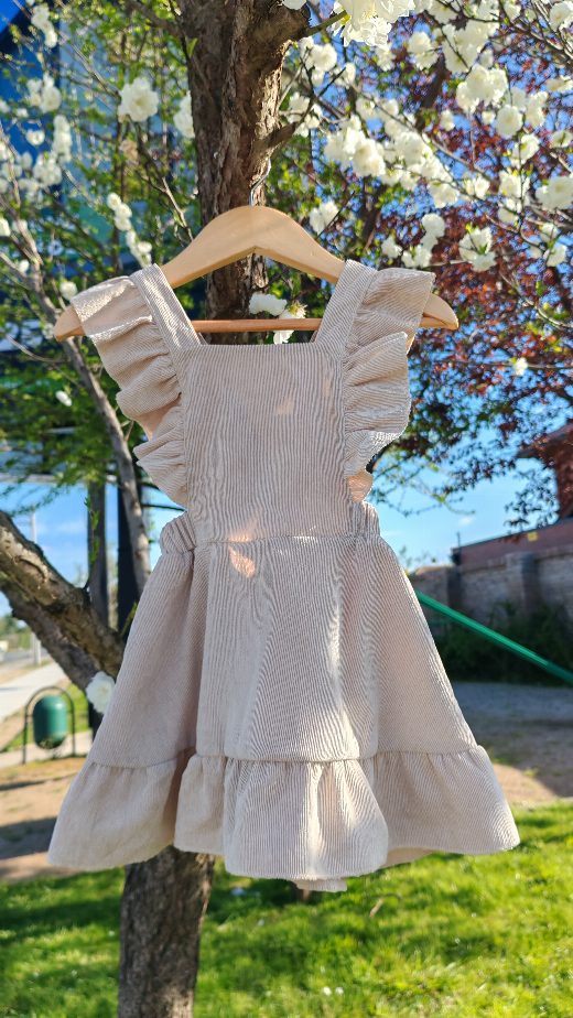 Vestido de cotelé delgado 18-24 meses